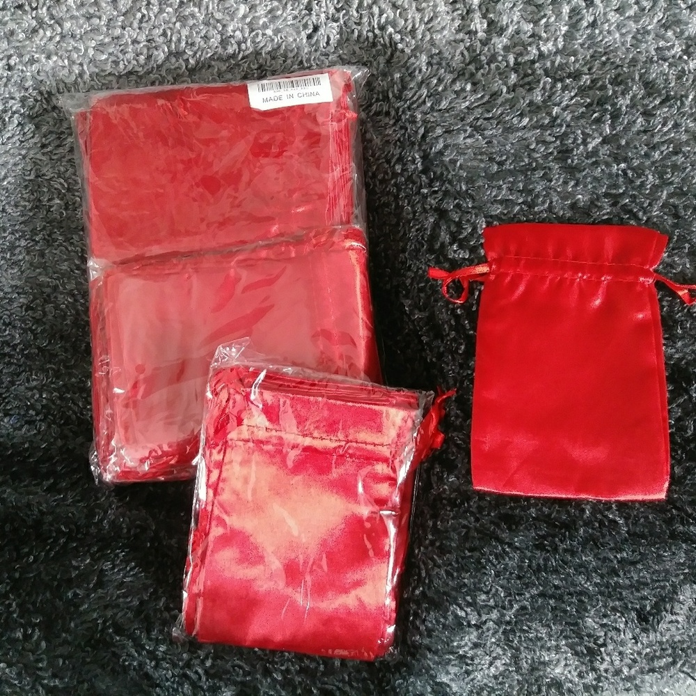 Red Satin Bags